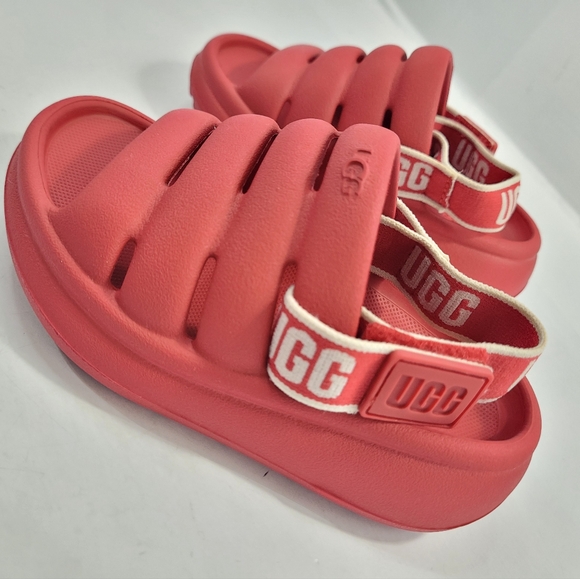 UGG SPORT YEAH KIDS SANDAL SHOES TODDLER SIZE 7 RED - Picture 9 of 12